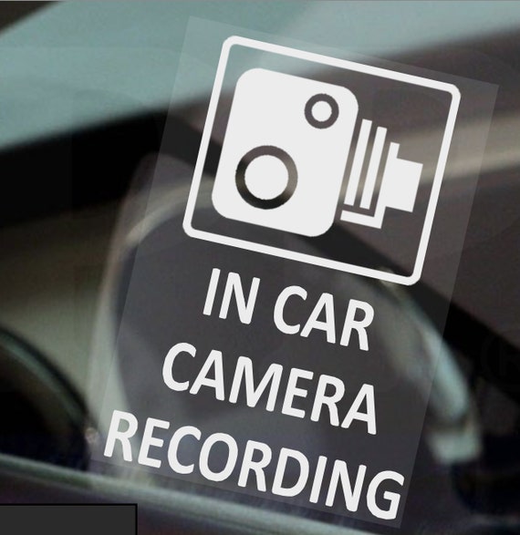 lijden uitglijden Napier 4 x in de auto camera stickers venster borden CCTV beveiliging - Etsy  Nederland