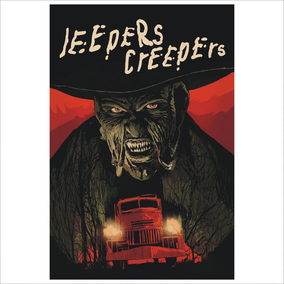 Metal Jeepers Creepers Tin Sign Aluminium Door Wall Movie Film Etsy