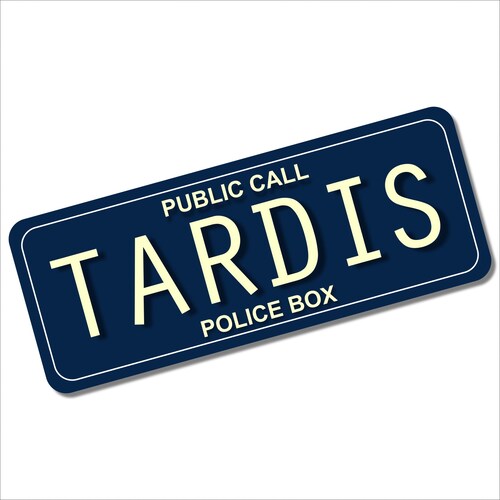 Metal Doctor Who Tardis Tin Plate Sign Aluminium Poster Door TV Movie Film Wall Room Man Cave D2  20x7.5cm