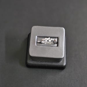 14k Weißgold Diamanten Ringgröße 6,5