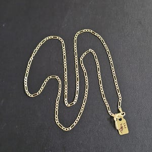 14k gold two tone necklace 22 inch