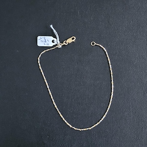 18k gold two tone bracelet 7.5 inch