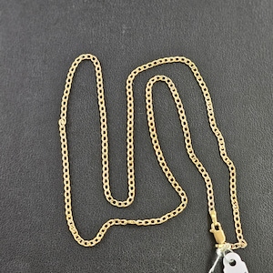 10k gold two tone necklace 18 inch