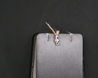 18k white gold kid pendant