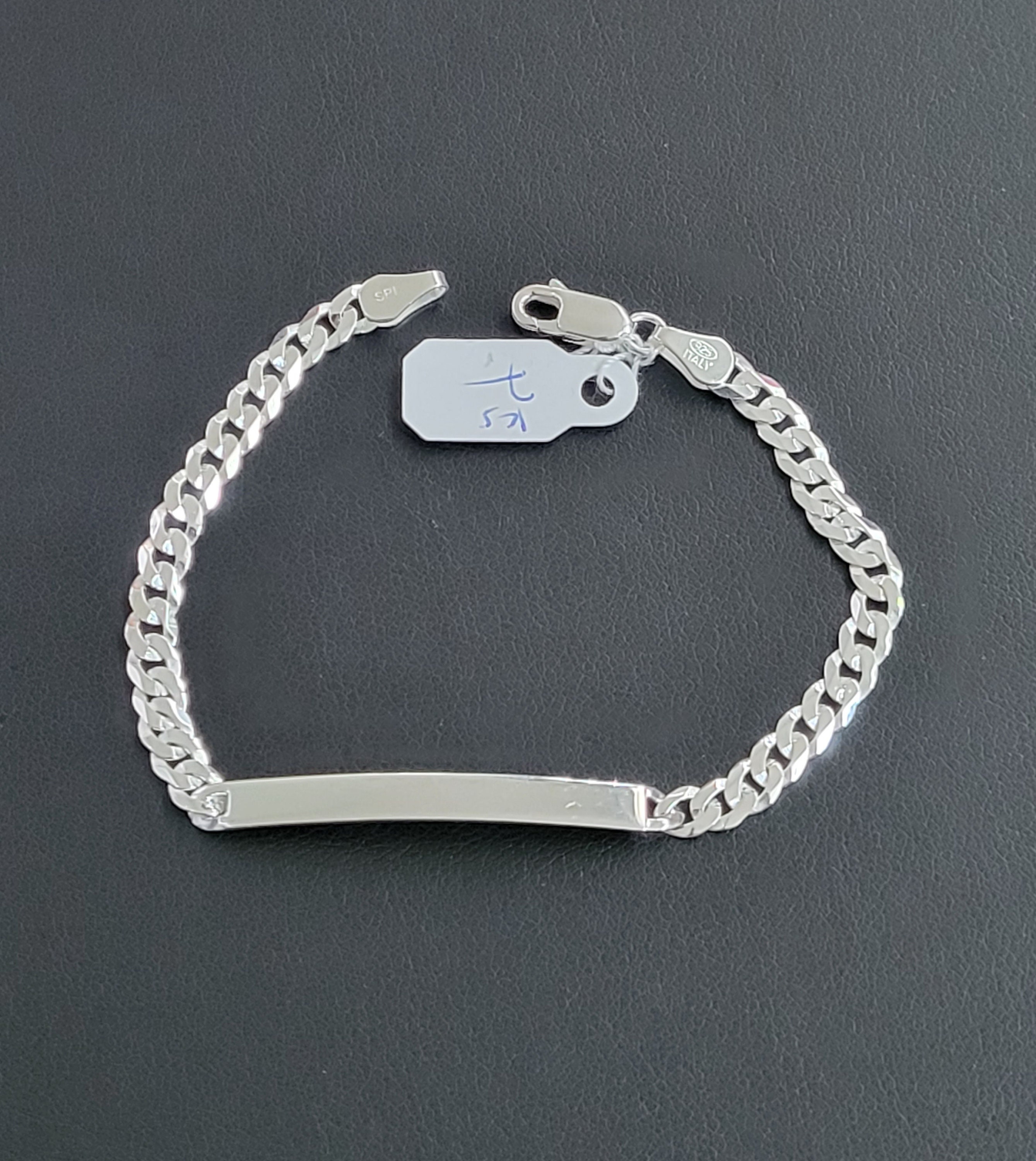925 Sterling Silver Bracelet 7 Inch - Etsy 925 Sterling Silver Bracelet 7 Inch - Etsy
