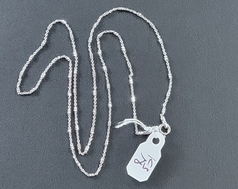 Never Used 925 Silver Necklace 5mm Width, 18