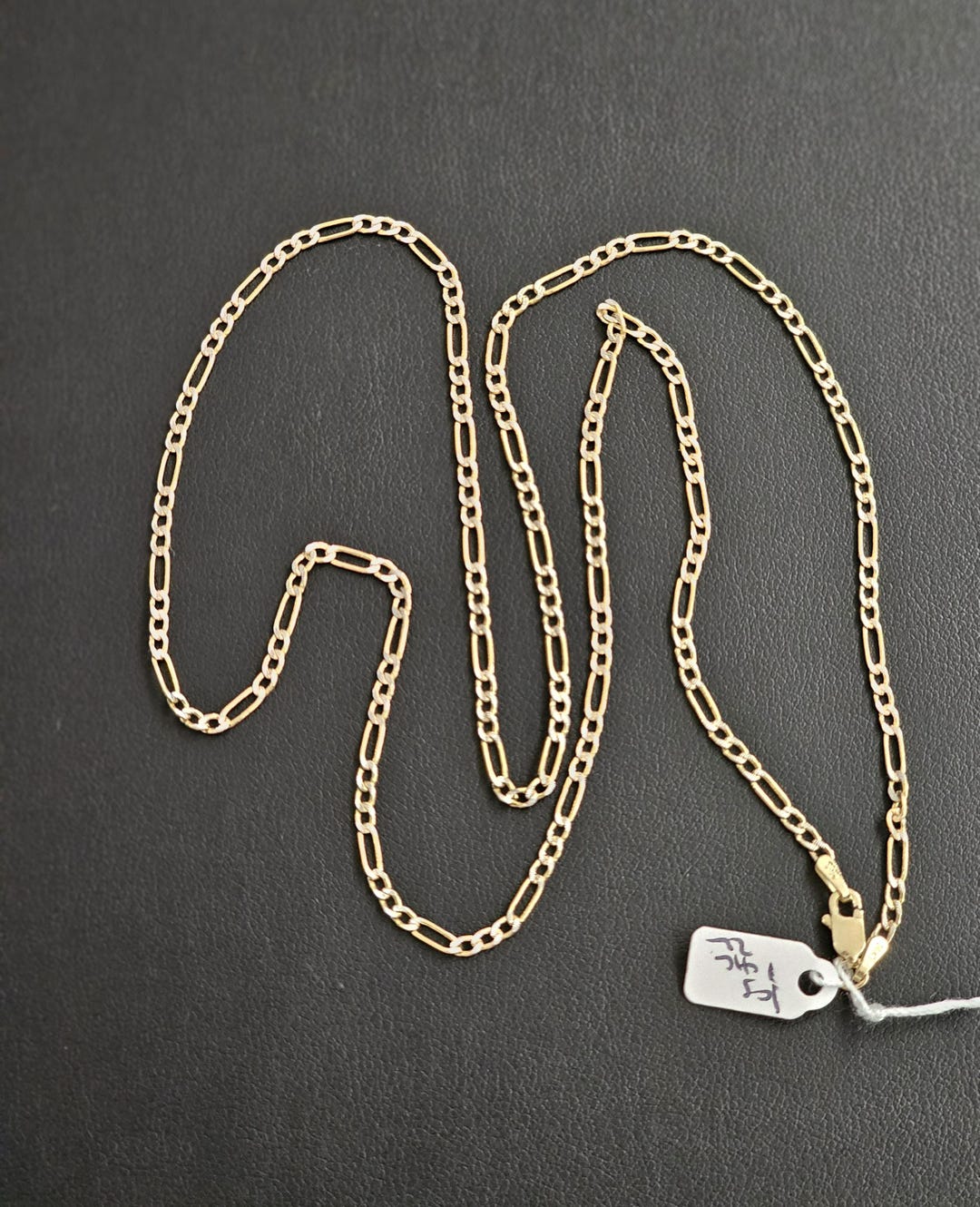 14k Gold Two Tone Necklace 22 Inch - Etsy