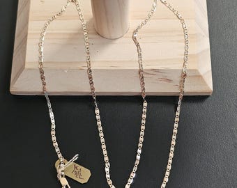 10k gold tri color necklace 22 inch