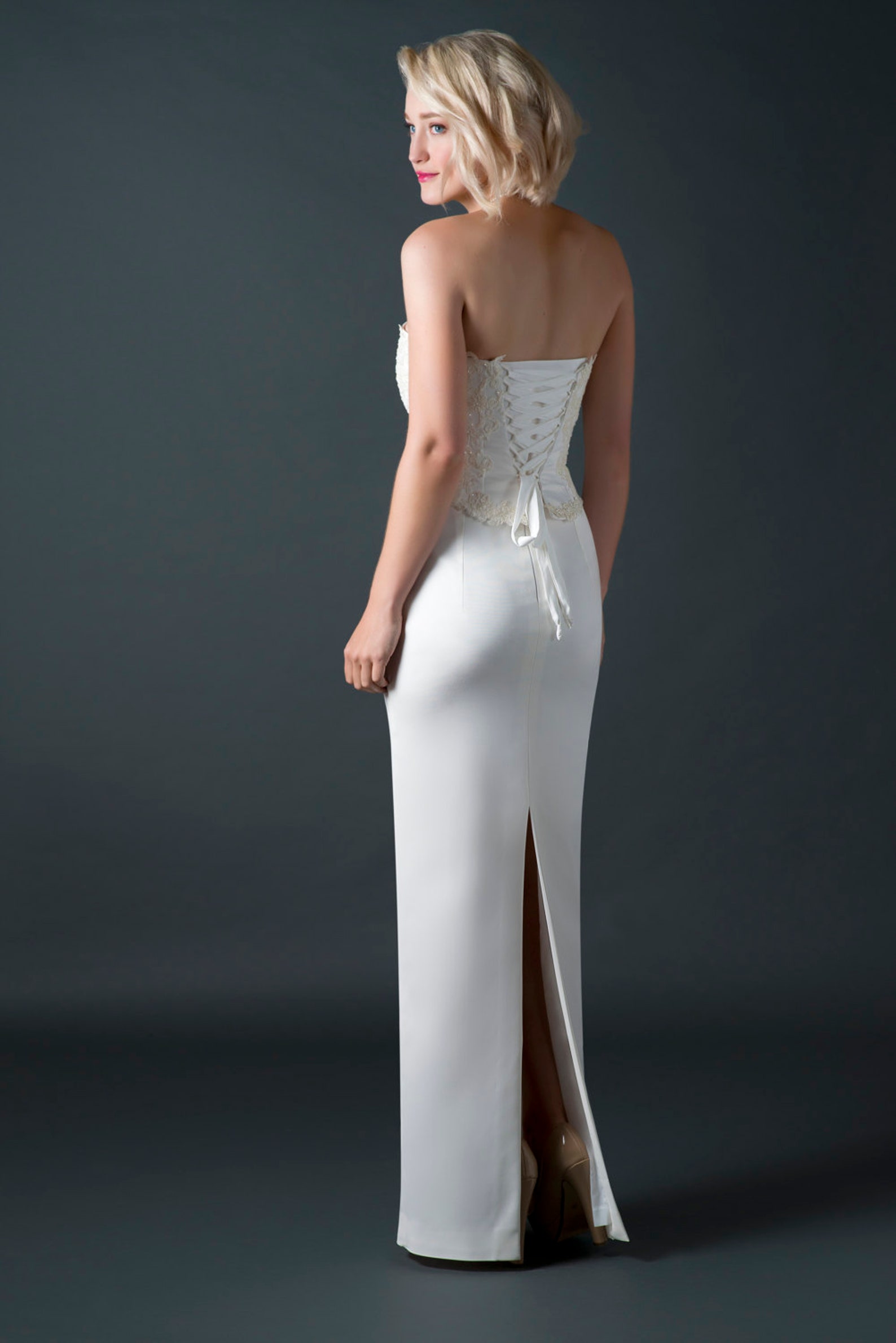 Pencil Wedding Dress, Simple Wedding Dress, Long Wedding Dress, Bridal Pencil Wedding Dress, Simple Wedding Dress, Long Wedding Dress, Bridal