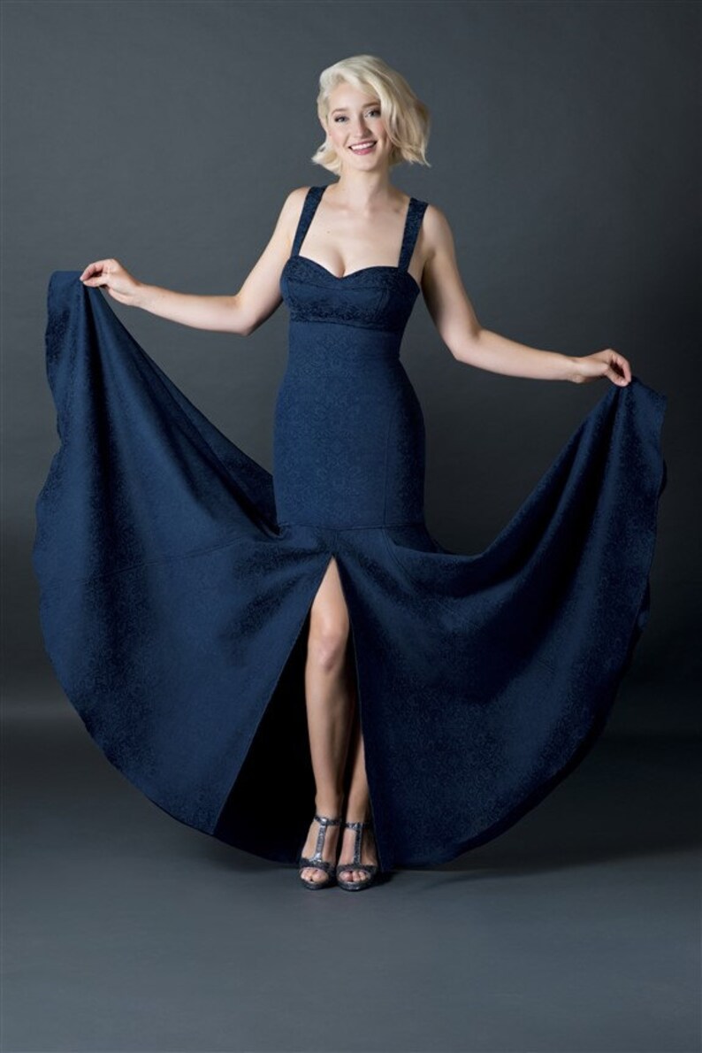 black gown with split