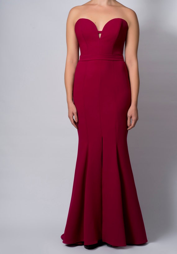 maxi fitted evening dresses