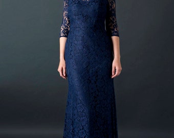 Formal wear evening wear lace gown After five