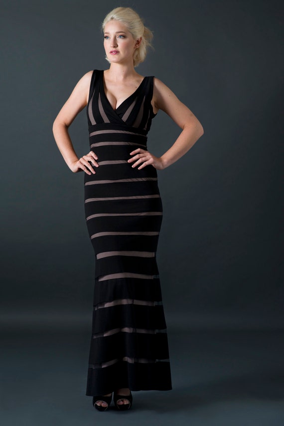 Long Formal Dress Fit And Flare Unique Dress Maxi Dress Etsy