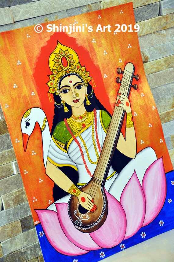 Saraswati thakur... - Easy paint with biswanath | Facebook