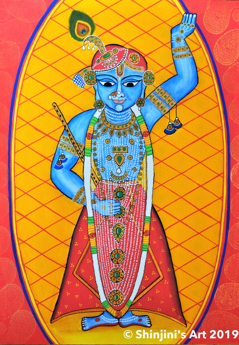 Srinathji Handmade Indian Art Etsy