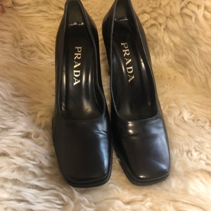 Prada Vintage Square Toe - Etsy