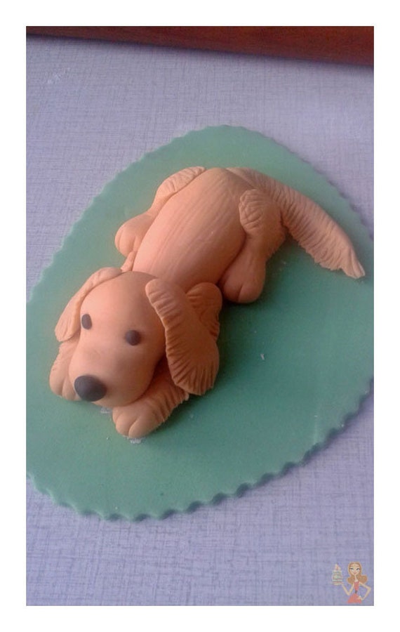 Golden retriever fondant sales