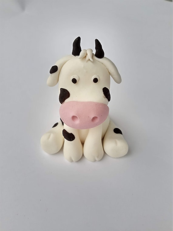 Rosa Bauernhof-Tier Kuchen-Topper – Set Mit Kuh, Schwein & Mehr Für Baby-Shower & Kindergeburtstag