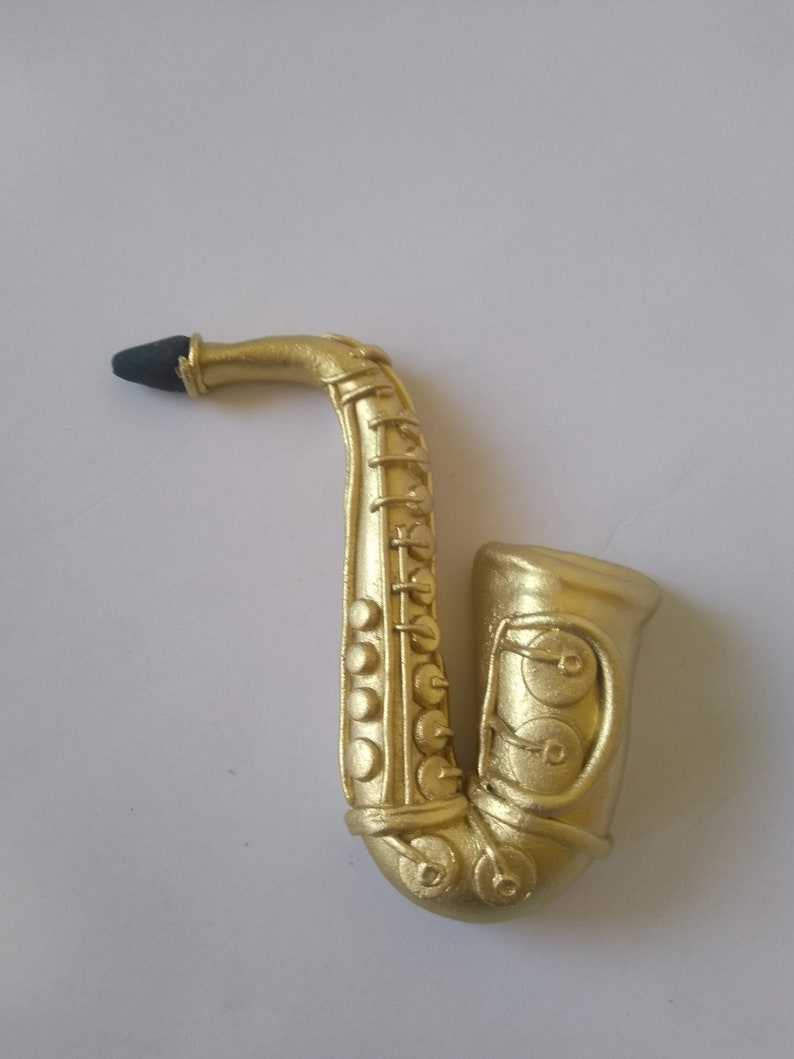 Saxophone Fondant Cake Topper Musician Cake Topper Handmade Edible Cake Topper Musician Birthday