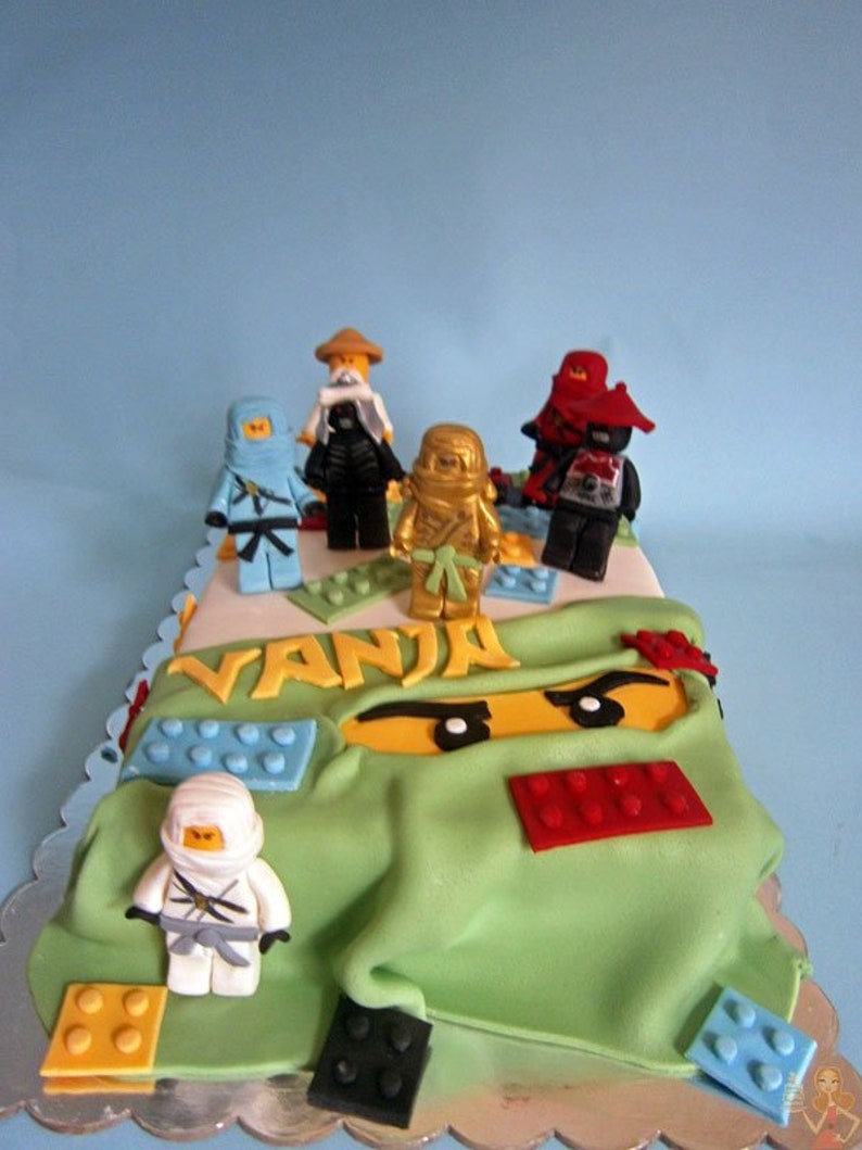 Toppers Torta Di Lego Ninjago Fondente Toppers Torta Per Il Etsy