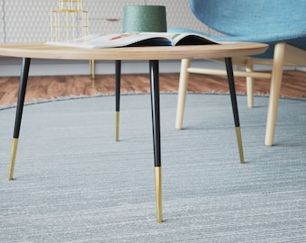 16&#39;&#39; Tapered Legs, Brass Table Legs, Bench Legs, Gold Bench Legs, Coffee Table Legs, Metal table legs, Furniture Bases, Furniture Legs