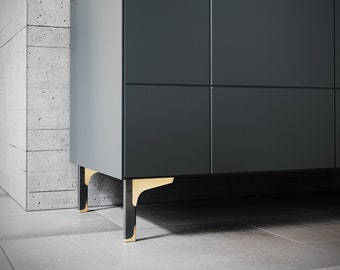 Patas de armario de latón, Patas de muebles de metal, Patas de banco de metal, Patas de armario doradas, Patas de muebles de repuesto, Patas de armario de latón