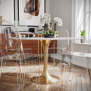Tulip Round table, round table base, table base, kitchen table, table legs, dining table, round, metal table base, pedestal table,
