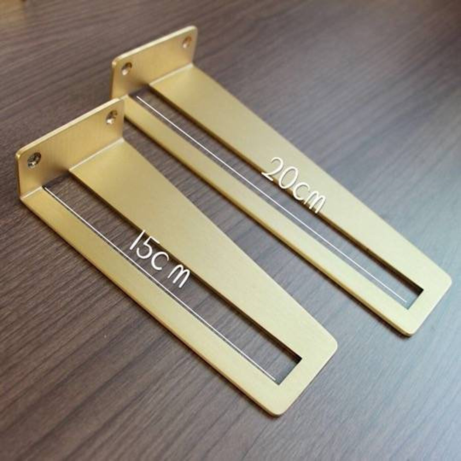 Brass Floating Shelf Bracket Etsy