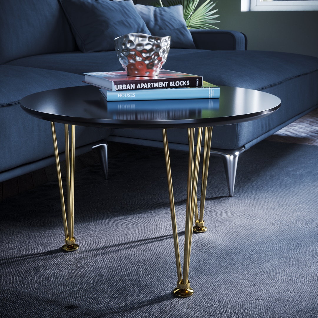 Hairpin Legs Set of 4, Brass Hairpin Legs, Coffee Table Legs, Metal