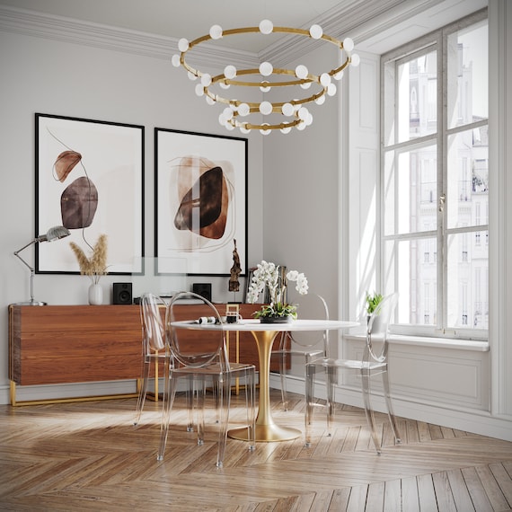 Brass cheap tulip table