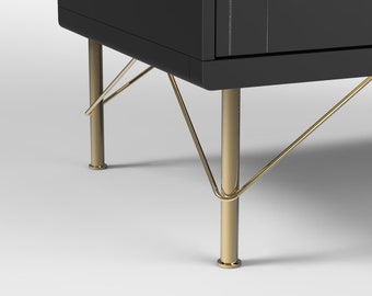 7 7/8'' Gold Furniture Legs For Sofa and Cabinet