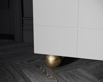 Juego de 4 patas de sofá, Patas de sofá de latón, Patas de sofá doradas, Patas de armario, Patas de cama, Patas de sofá redondas, Patas de mesa de metal de Ivadecorstudio