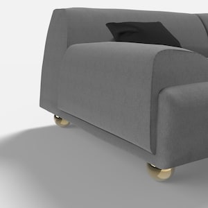 Set of 4, Couch Legs, Brass Sofa Legs, Gold Sofa Legs, Cabinet Legs, Bed Legs, Round Sofa Legs, Metal Table legs from Ivadecorstudio
