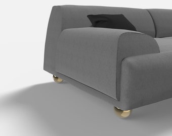 Juego de 4, Patas de sofá, Patas de sofá de latón, Patas de sofá doradas, Patas de gabinete, Patas de cama, Patas de sofá redondas, Patas de mesa de metal de Ivadecorstudio