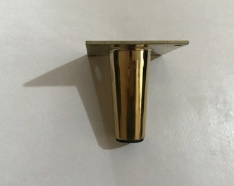 Brass Furniture Leg, 3'' Mid Century Modern Sofa Leg Set