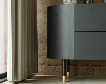 Juego de 4 patas de armario de latón, Patas de muebles de latón, Patas de banco de metal, Patas de armario doradas, Patas de muebles de repuesto, Patas de armario de latón