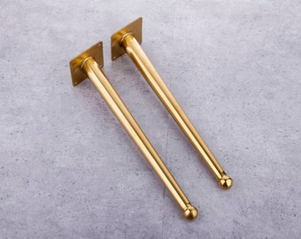 16&#39;&#39; Tapered Legs, Brass Table Legs, 12&#39;&#39; -16&#39;&#39;, Bench Legs, Gold Bench Legs, Coffee Table Legs, Metal table legs from Ivadecorstudio