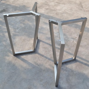 28'' bordsfot i rostfritt stål, industriella metallben, specialanpassat matbord