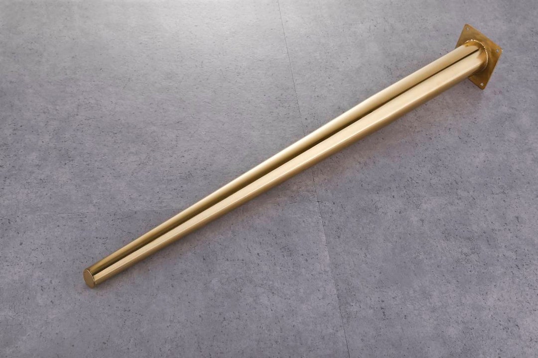 Set of 4 Gold Tapered Dining Table Metal Legs, Dining Table Legs, Live ...