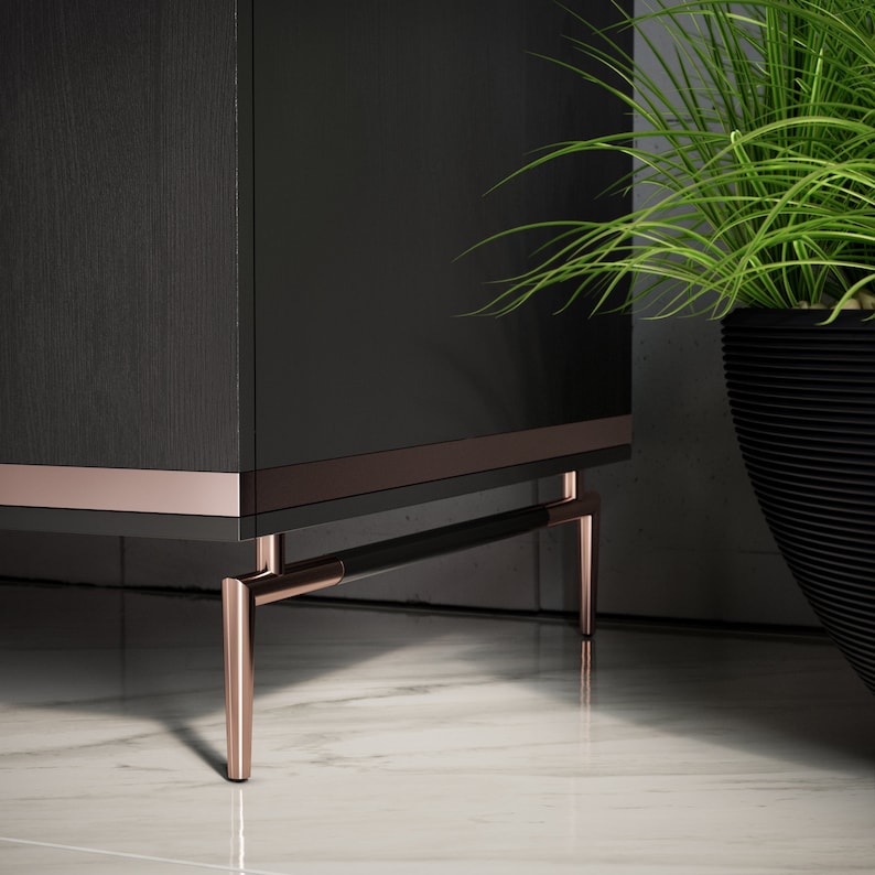 Set of 2 Custom Legs Furniture Bases Copper Sofa Etsy