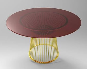 28&#39;&#39; Table Base for Round Dining Table, Dining Table Legs, Metal Table Legs, Custom Table Legs,  Gold Table Legs, From Ivadecorstudio