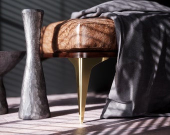 Set of 4, Brass Furniture Legs, Brass Console Legs, Metal Furniture Legs, Brass Coffee Table Legs, Replacement Legs, Upcycle Legs, Table Leg