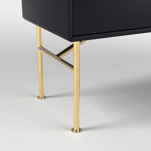 Tapered Gold Sofa Legs and Ottoman Legs Mid Century Sofa Legs Etsy