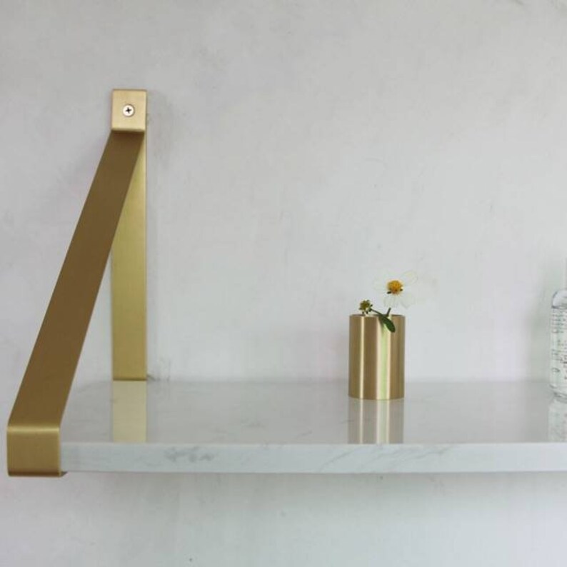 Brass Floating Shelf Bracket Etsy