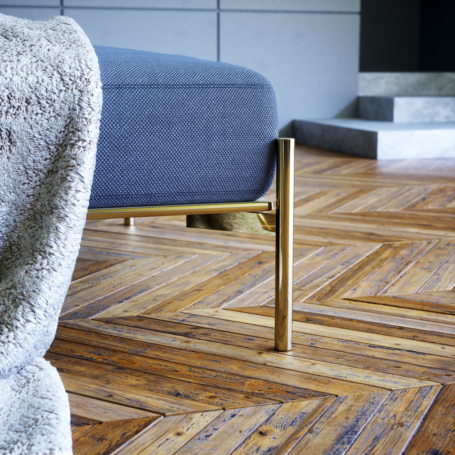 Set of 4 Brass Legs Brass Furniture Legs Metal Bench Etsy