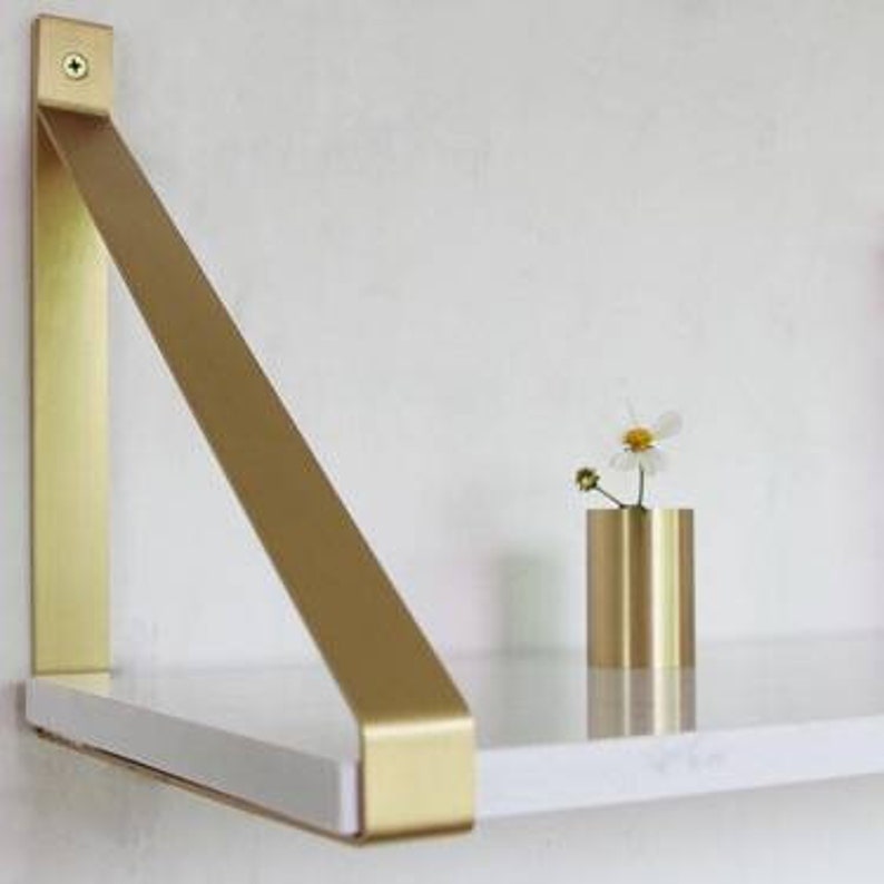 Brass Floating Shelf Bracket Etsy