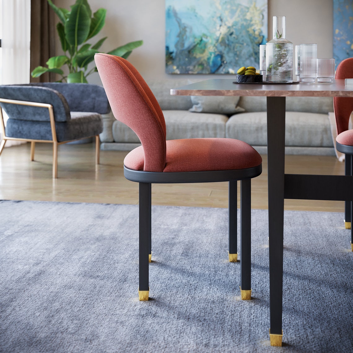 Gold Metal Leg Cap Brass Leg Cap Gold Ferrule Brushed Brass Etsy