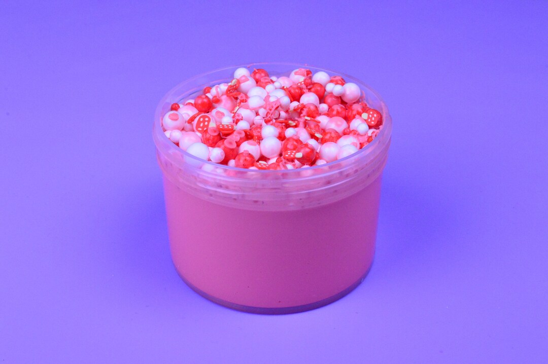 Gnome Home Slime! Rain & Amber Scented Red Semi-floam Slime! - Etsy