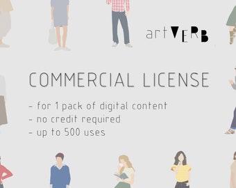 Commercial License - Digital Download Printable ClipArt Vector Graphics