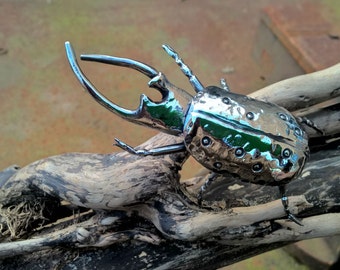 Hand Forged Beetle Sculpture